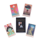 Modern Nirvana Oracle cards with colorful illustrations on a white background