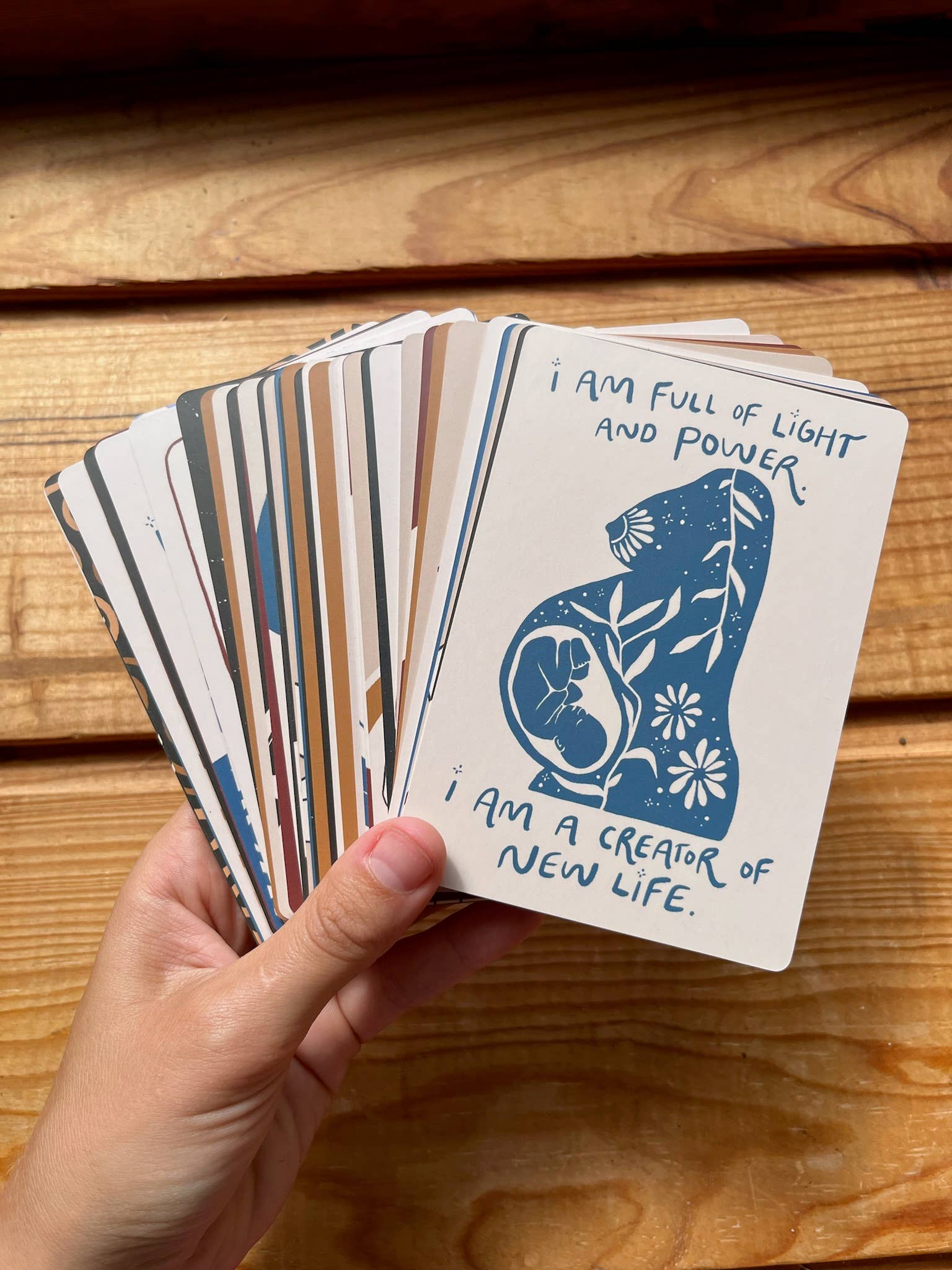 In Full Bloom Birth & Pregnancy Affirmation Deck