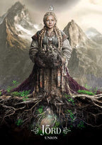 Character from 'Jörd' with mountainous background and 'Jörd Union' text.