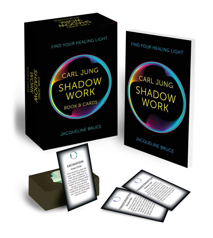 Carl Jung 'Shadow Work' book and cards set on a white background