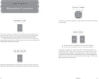 Page from a book or guide on relaxation exercises with tarot card layout instructions.