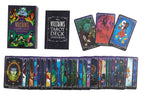 Disney Villains Tarot Deck with cards and guidebook on a white background
