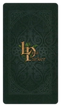 Dark green book with embossed design and 'Lyra Parker' logo