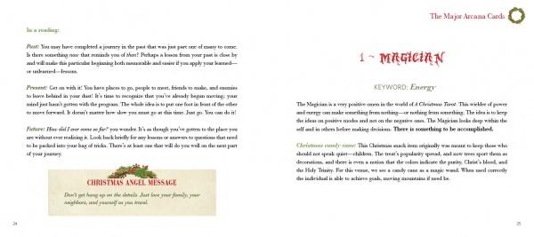 A page from a book or booklet titled 'The Major Arise Plan' featuring a Christian angel message for Magellan, with text on the left and right and a beige highlighted box at the bottom left.