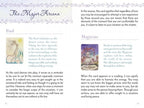 Card from a tarot deck with text and illustrations of 'The Fool' and 'Magician'.