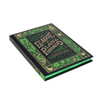 Decorative book titled 'The League of Lady's Poisoners' with green and black design on a white background
