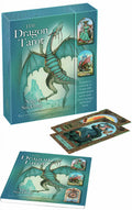 Dragon Tarot card set with box, cards, and book on a white background
