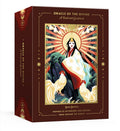 Box for 'Oracle of the Divine' with a central illustration of a figure and roosters, set against a brown background.