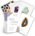 Daily Crystal Inspiration oracle card deck with crystals on a white background
