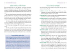 A printed page from a card game guide titled 'Estrilla and the Cardinomy' showing sections including 'User's Guide to the Course,' 'Petit Estellia Glossary,' and explanatory notes about card terms, with black text on a white page.