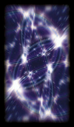 Abstract purple design with light effects on a black background