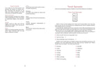 Page from a book or manual about Tarot cards and spreads on a white background