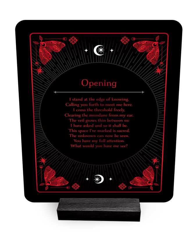 Decorative plaque with red text and butterfly designs on a black background