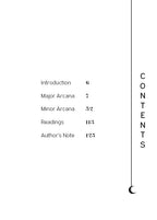 Table of contents for a book with chapter titles and page numbers on a white background.