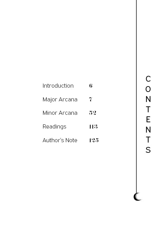 Table of contents for a book with chapter titles and page numbers on a white background.
