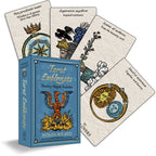 Tarot card set with 'Tarot Emblemata' box on a white background