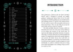 Introduction page of an oracle deck guidebook with text and decorative elements.