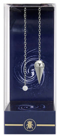 Pendulum in a clear box with a blue background
