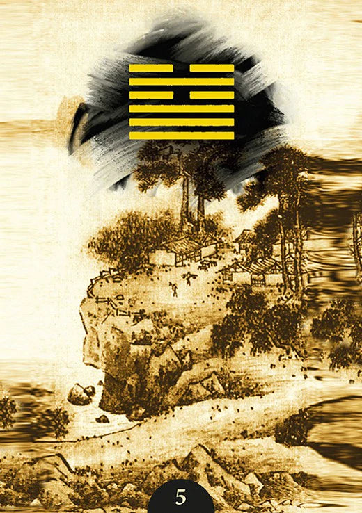 Vintage-style illustration with a yellow flag featuring three black stripes on a textured background.