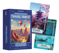 Travel Tarot card set with packaging and two cards displayed on a white background