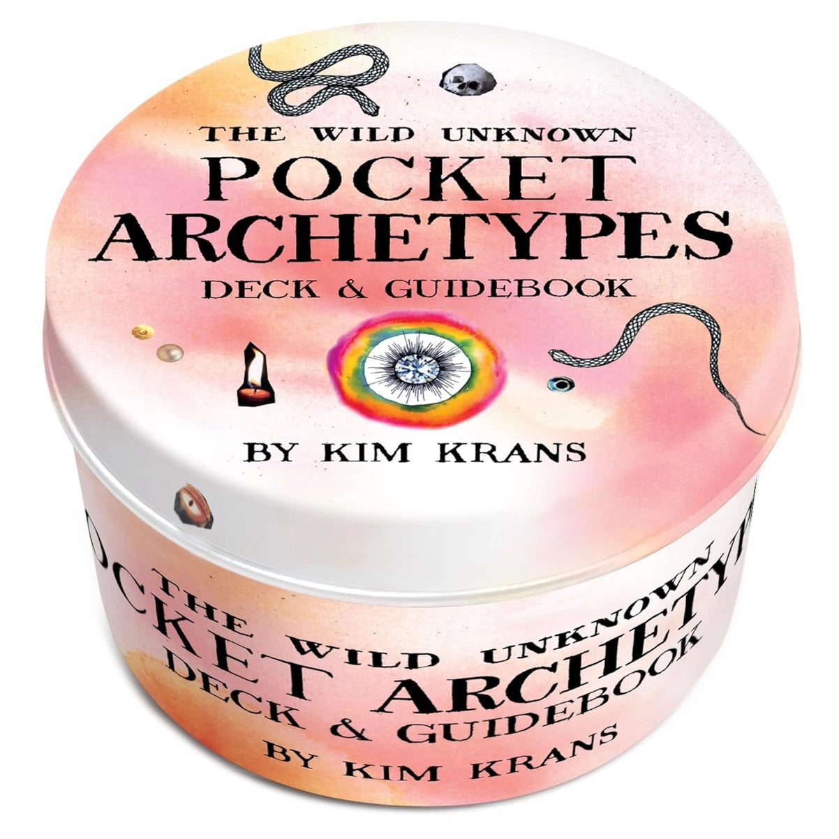 Cover of 'The Wild Unknown Pocket Archetypes Deck & Guidebook' by Kim Krans with colorful design elements.