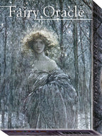 Fairy Oracle card with a woman in a forest setting on a gray background