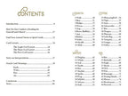 Table of contents for a book or guide with sections and chapter titles.