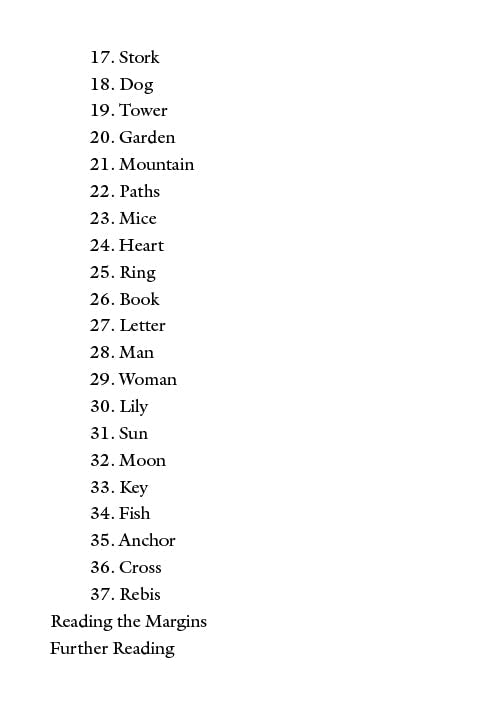 Text list of numbers and words on a white background