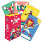 Colorful 'My First Magic Oracle' card set with a pink box on a white background