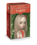 Tarot card box with illustration of a girl and text 'Nicoletta Ceccoli Tarot' on a white background