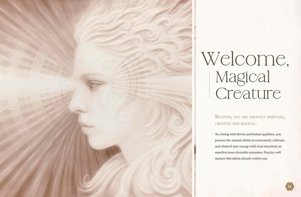 Stylized illustration of a creature's face with text on a white background