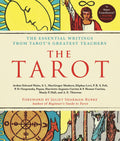 Book cover of 'The Tarot' with tarot card illustrations and text.