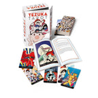 Tezuka Tarot card set with cards and box on a white background