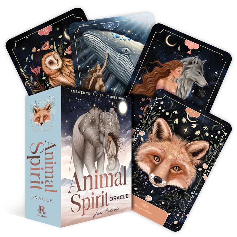 Animal Spirit Oracle cards with a box on a white background