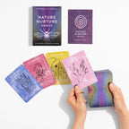 Nature Nurture Oracle cards with packaging on a white background