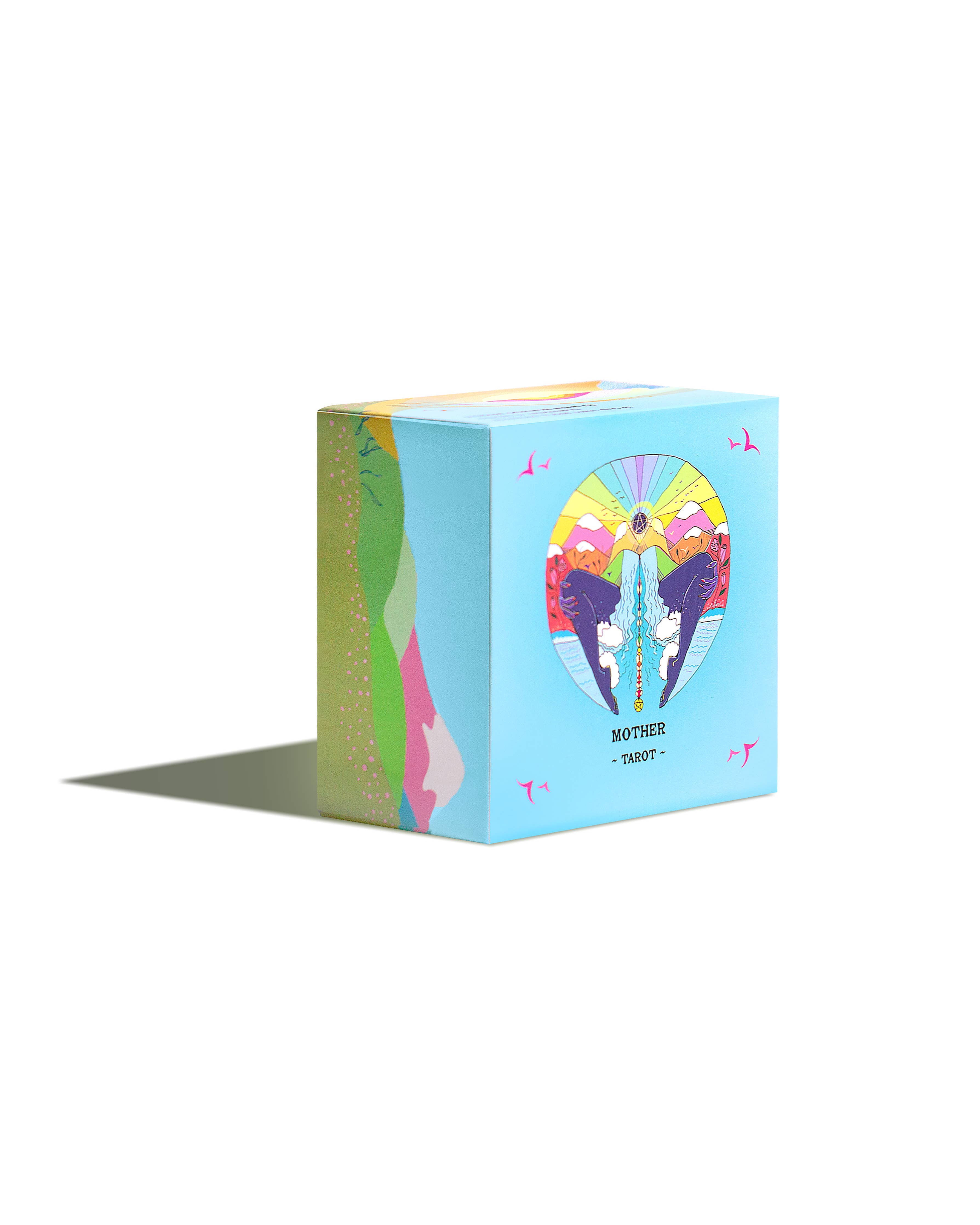 Colorful box with a design on a white background