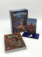 Hedgewitch Tarot set with tarot cards and box on a white background