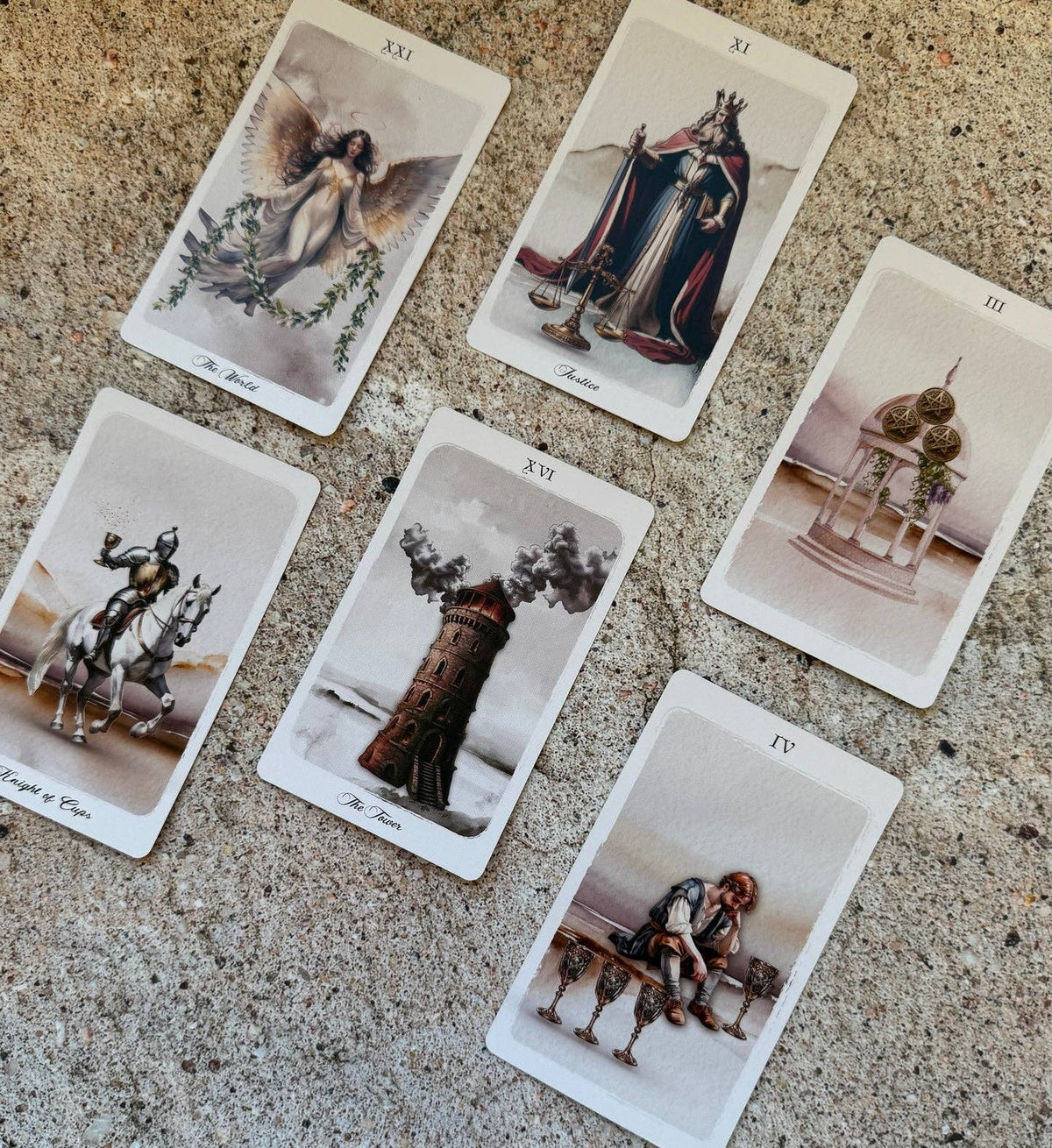 Tranquility Tarot Cards, Tarot Deck, Based on Rider Waite Tarot