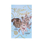 Kitten Oracle card set cover with two cats on a blue background