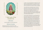 Illustration of the Old Lady of the Toadstools with text on ancestral wisdom and toadstools.
