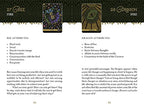 Two tarot cards labeled 'Bee' and 'Dragon' with attributes listed below each card on a black background.