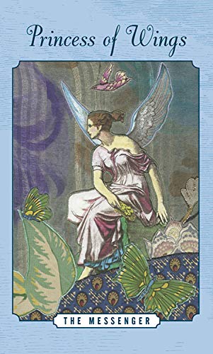 Book cover of 'Princess of Wings: The Messenger' with a fairy illustration on a blue background