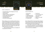 Two tarot cards with wolf and bear symbols and descriptive text on a black background.