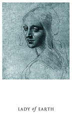 Black and white line drawing of a woman's profile with 'Lady of Earth' text below.