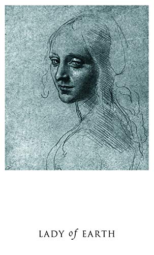 Black and white line drawing of a woman's profile with 'Lady of Earth' text below.