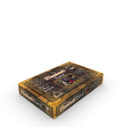 Wooden box with 'Illuminati Tarot' branding on a white background