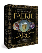 Holly Black's Faerie Tarot box set with ornate design and illustrations on a white background