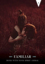 Person hugging a bird in a field with 'Familiar' text at the bottom.