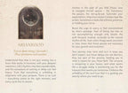 Page from a book with text and an archway design, featuring the name Arianrhod.