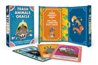 Trash Animals Oracle card set with colorful packaging and cards on a white background